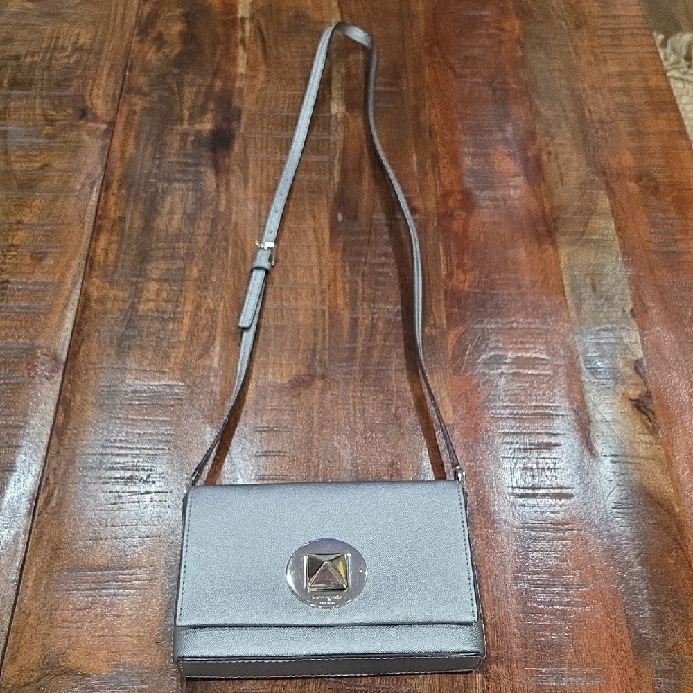 Kate Spade Elegant Silver Crossbody Bag